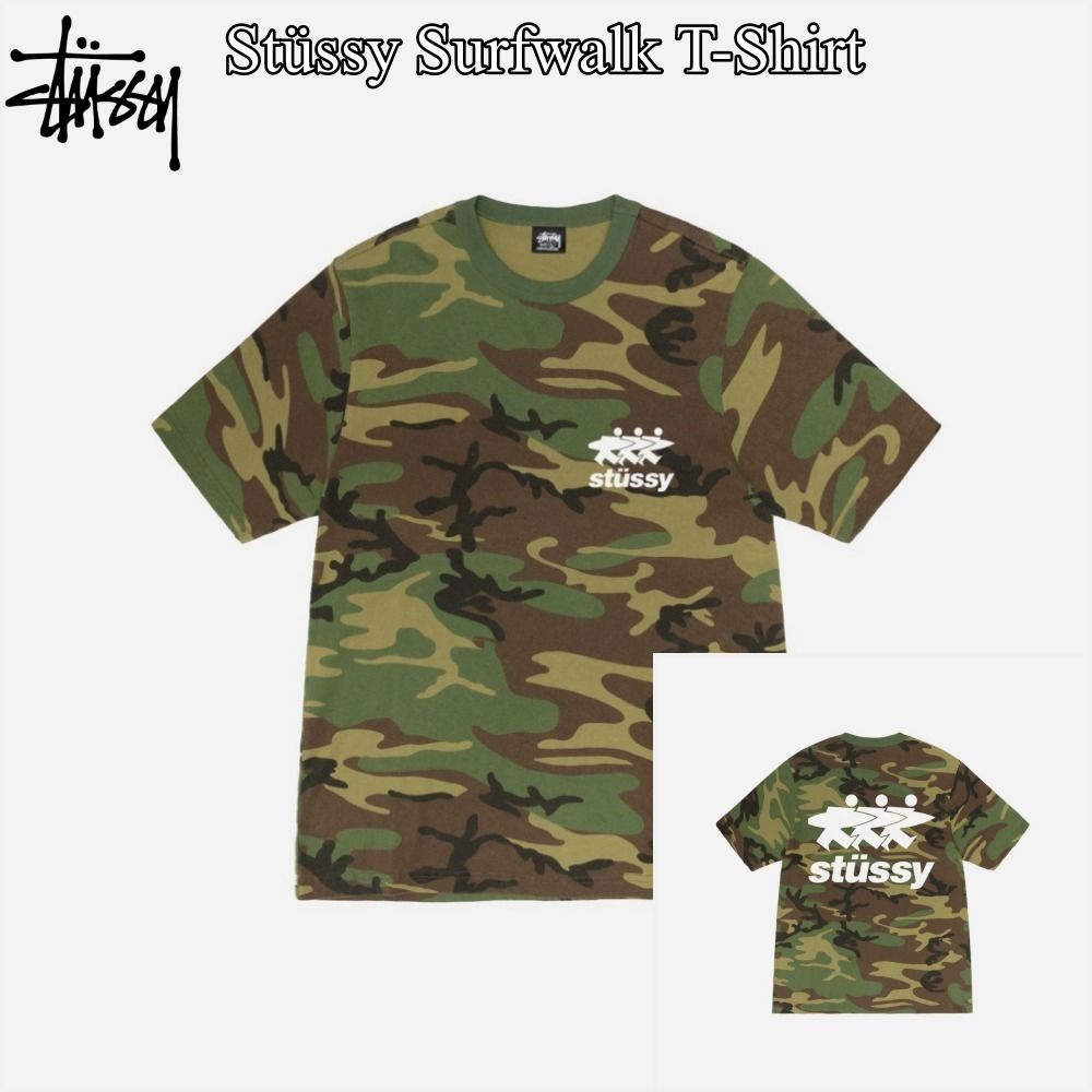 Stussy』Surfwalk T-Shirt☆Oversize☆Unisex☆Camo☆ (STUSSY/T