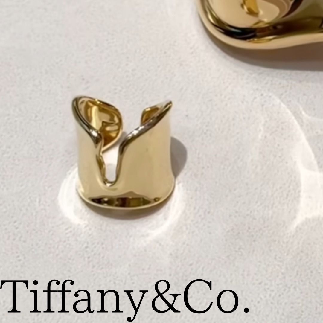 【限定セール！】 □Tiffany&Co.□スプリットリングイエローゴールド unisex アクセサリー