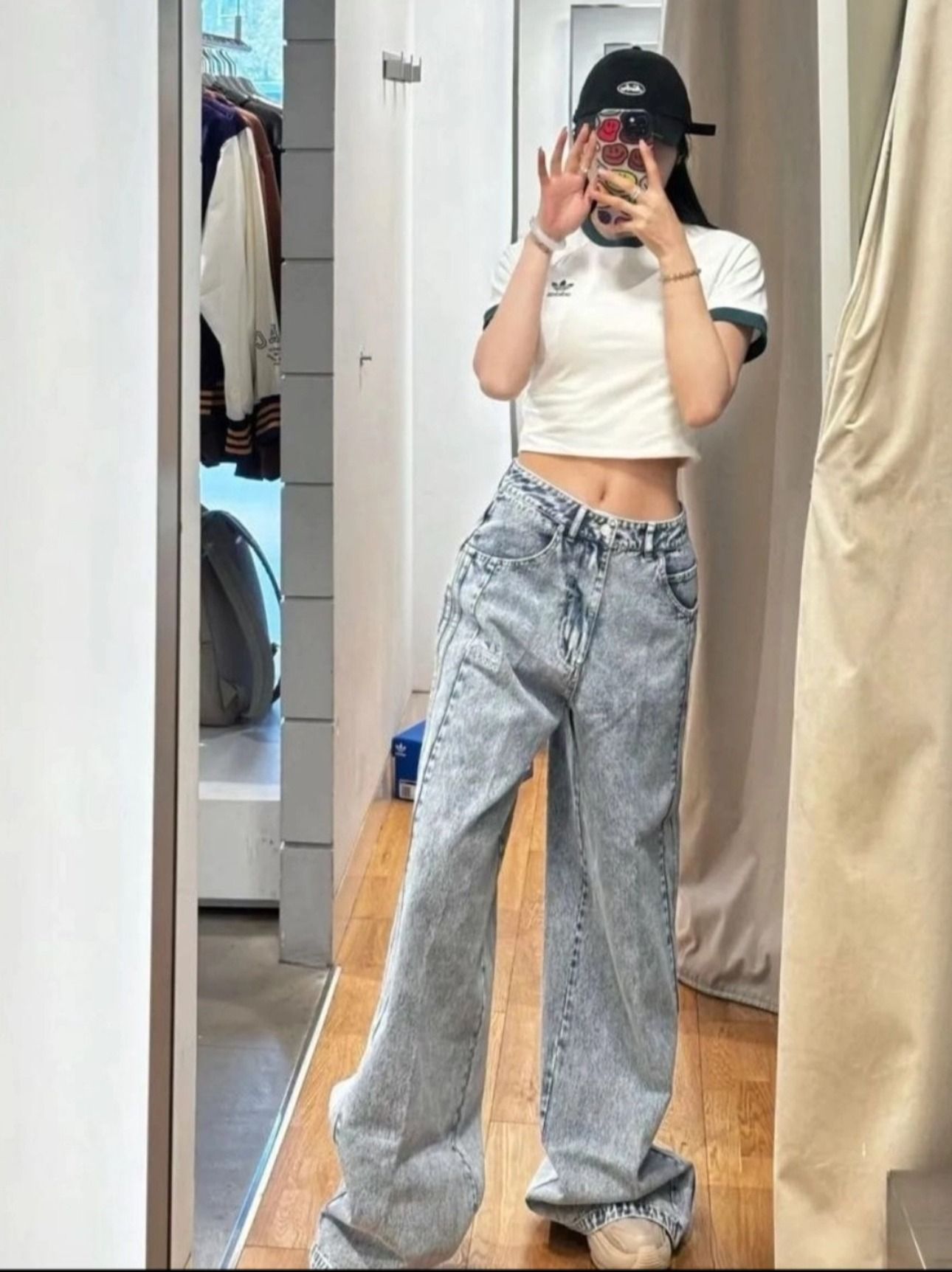 Qoo10] adidas [ADIDAS] アディダス デニムパン : レディース服
