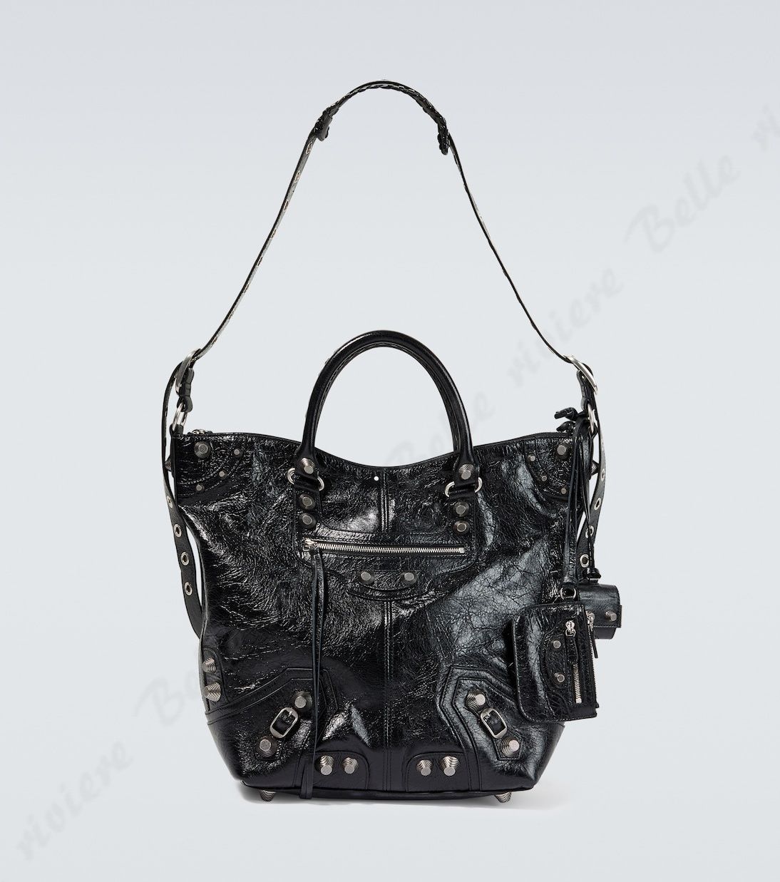 24PF new/BALENCIAGA Le Cagoleレザートートバッグ Bag Black