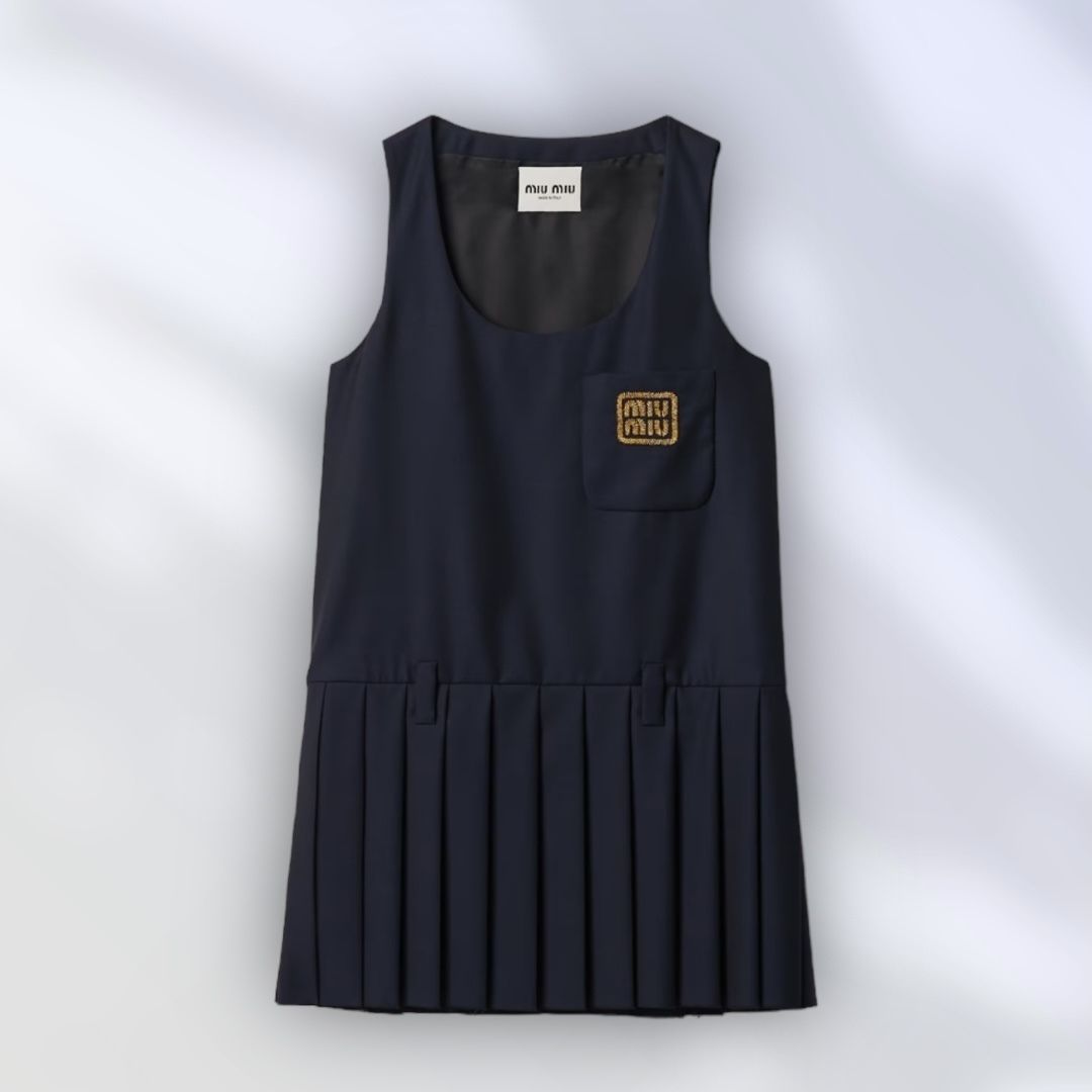 MiuMiu＊Batavia dress ウール プリーツミニドレス＊送料込