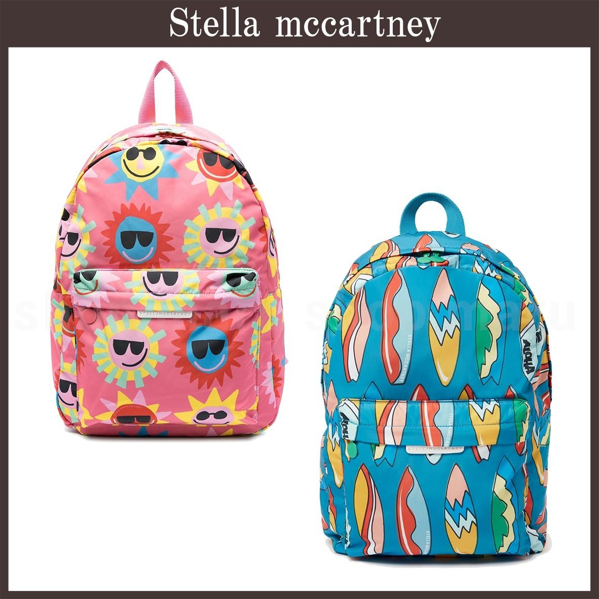 新品！　StellaMcCartney Kids ロゴ プリント　バックパック Stella McCartney☆Kids ロゴプリント バックパック