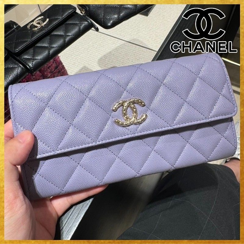 CHANEL(シャネル) マトラッセ ココマーク 二つ折りロング