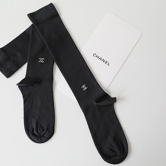 CHANEL】シャネル CC ニーソックス (CHANEL/タイツ・ソックス
