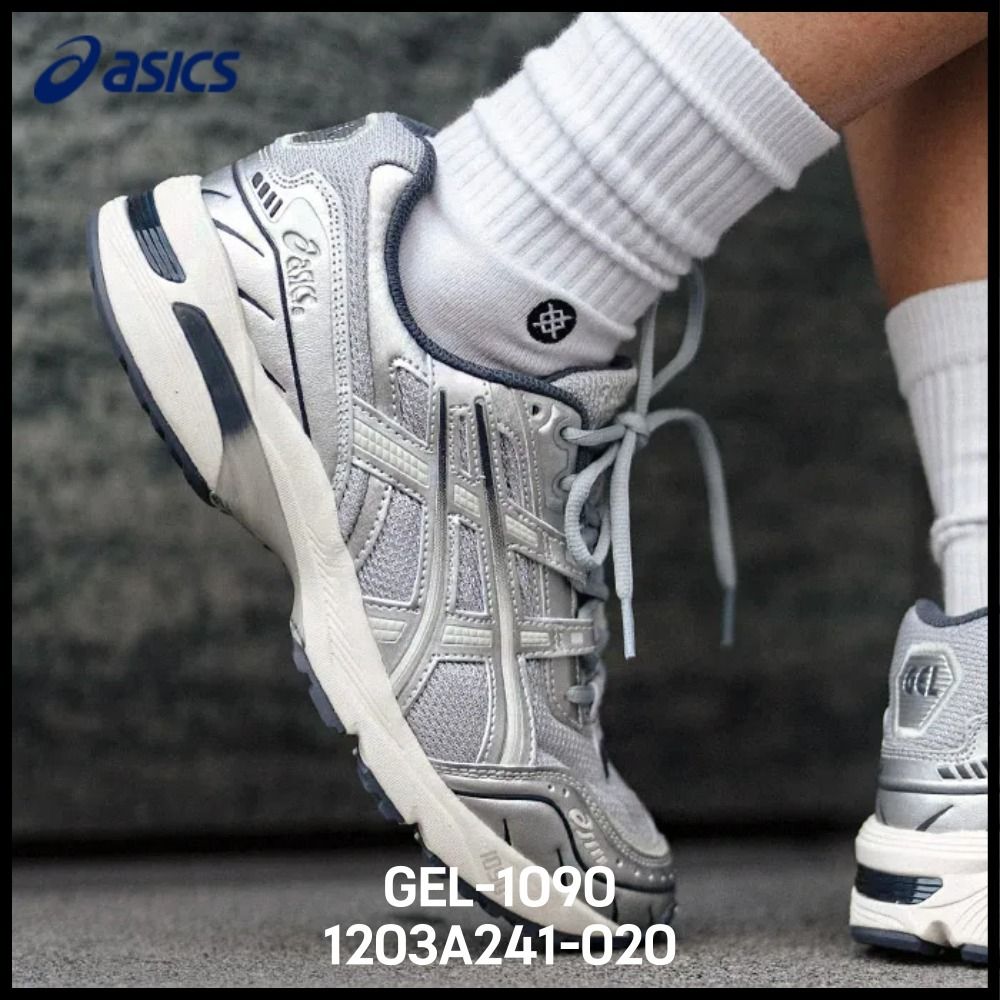 大人気 ☆ASICS☆ GEL-1090 MID GREY BLACK Asics 1090 S Gel Mid Grey/Black Trainers Review Sports