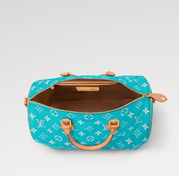 Louis Vuitton【新作】夏らしい スピーディ バッグ ブルー 人気