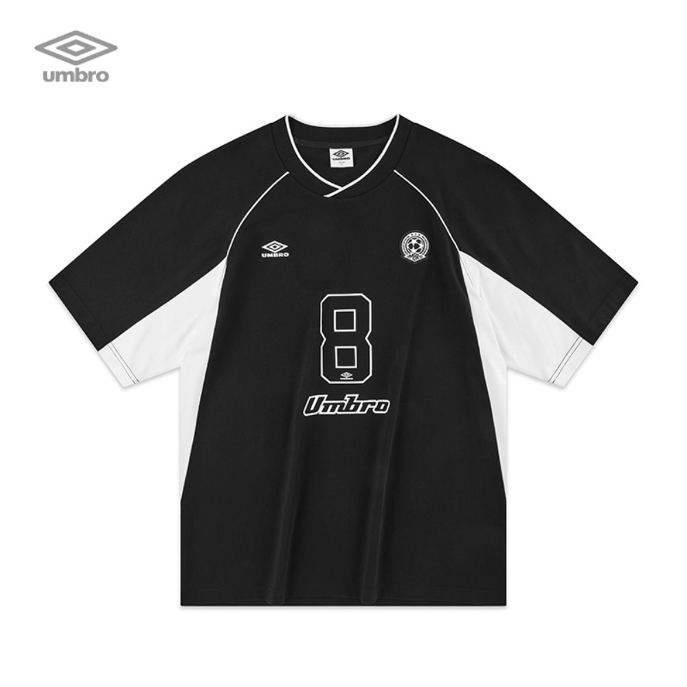 Umbro Checkerboard Shiny Glanz S/S Soccer Jersey Black White
