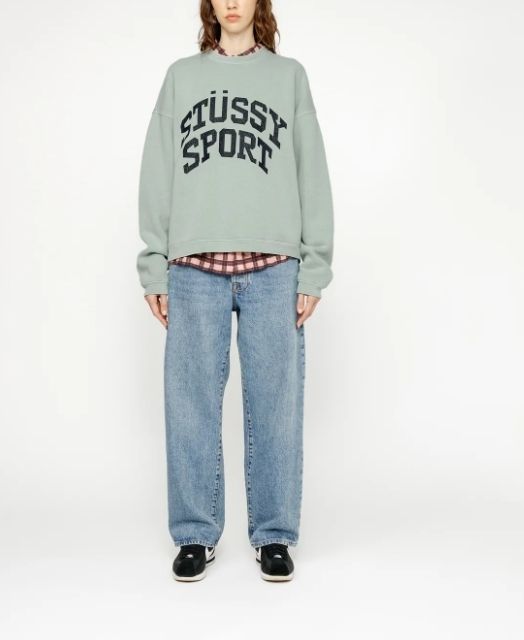 今 話題 の 人気 商品 STUSSY】☆送料・関税込☆ビッグクラックルスポーツクルー トップス