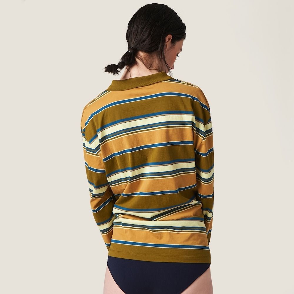 MiuMiu | RUNWAY Cotton jersey polo shirt (MiuMiu/ポロシャツ