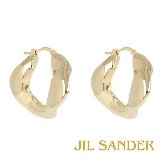 ラス1セール☆【JIL SANDER】ジルサンダー ダブルフープ