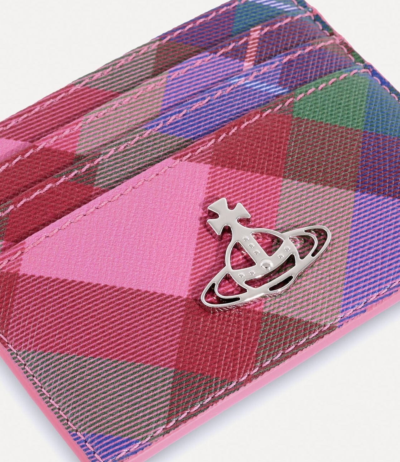 ☆vivienne westwood☆ロゴ チェック柄 カードケース (Vivienne