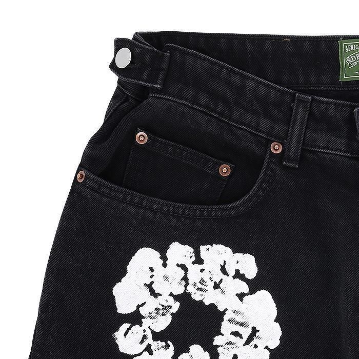 DENIM TEARS デニムティアーズ コットン リース デニム ショーツ