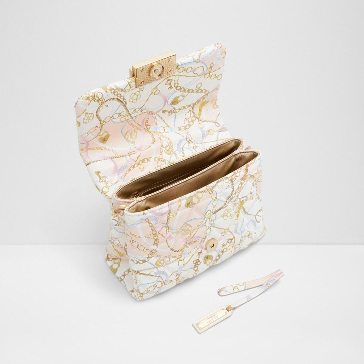 ALDO アルド】Tallisa メタリックチェーン クロスボディバック
