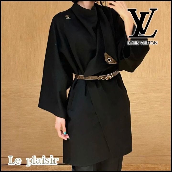 エレガント♪【LOUISVUITTON】ドレープフロントコート エレガント♡》Louis Vuitton ドレープフロントコート (Louis