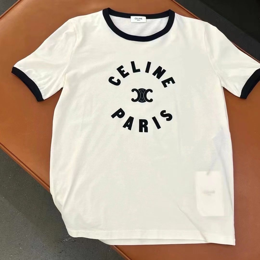 Tシャツ・カットソー Celine Triomphe T-Shirt CELINE Triomphe ♡ Black T-shirt Size S
