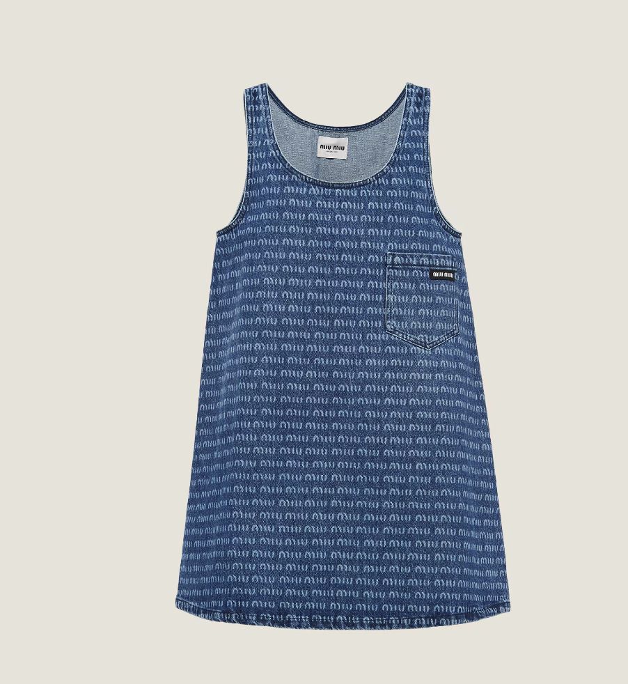 タイムセール 探し方 | MiuMiu Denim (MiuMiu GWA186_1226_F0008_S_231 dress ワンピース