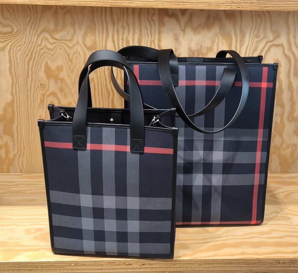 BURBERRY】MD NS BOOK TOTE CHECK ミディアムトート (Burberry