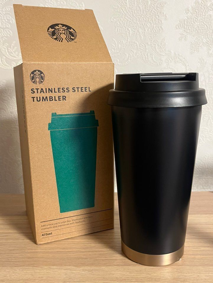 韓国スタバ☆ SS BLACK MATT ELMA TUMBLER 473 ml (Starbucks