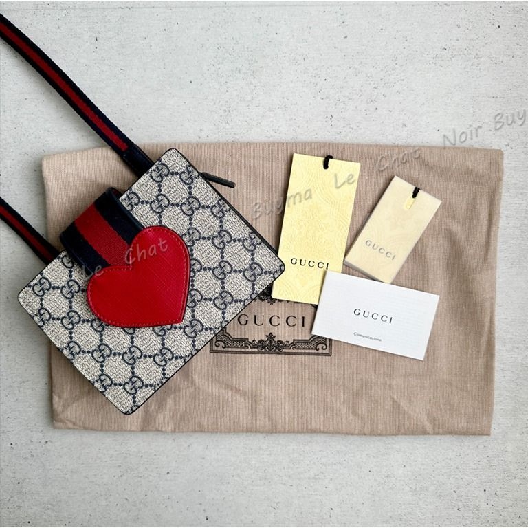 大人もOK!】GUCCI◇ハート付GGスプリームキャンバスミニバッグ
