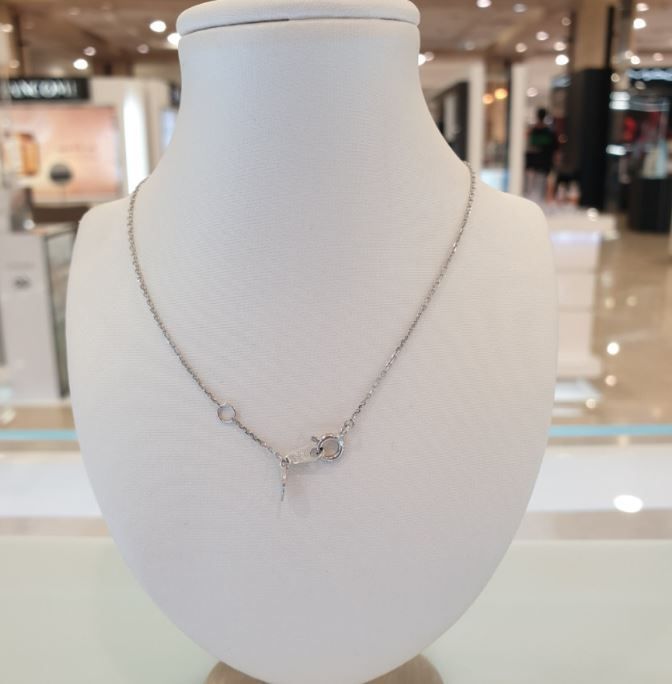 ☆STONE HENgE☆SHe Silver ネックレス stone henge] SILVER エッジ ネックレス☆キムジウォン 着用