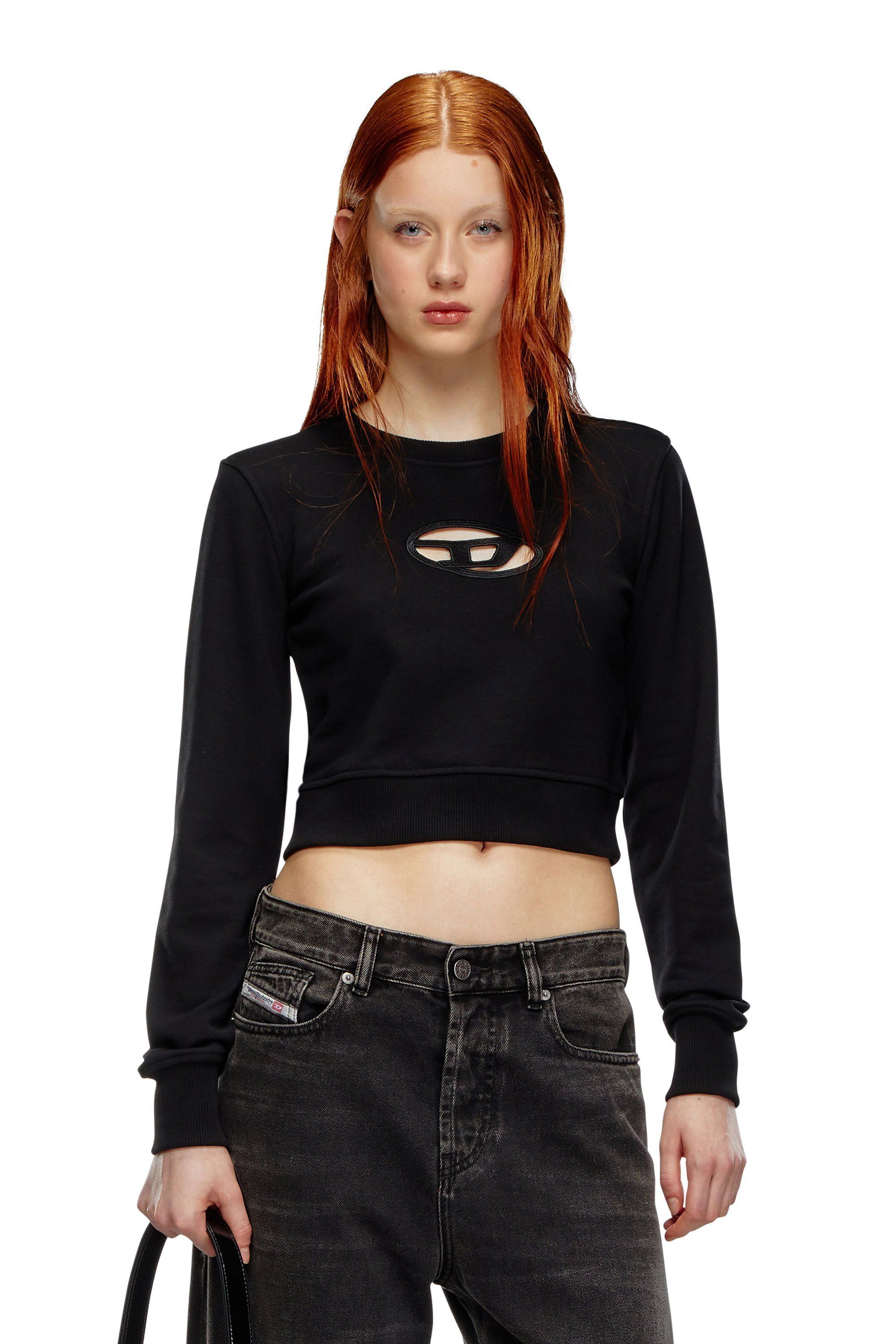 DIESEL F-Slimmy-Od クロップド スウェットシャツ (DIESEL