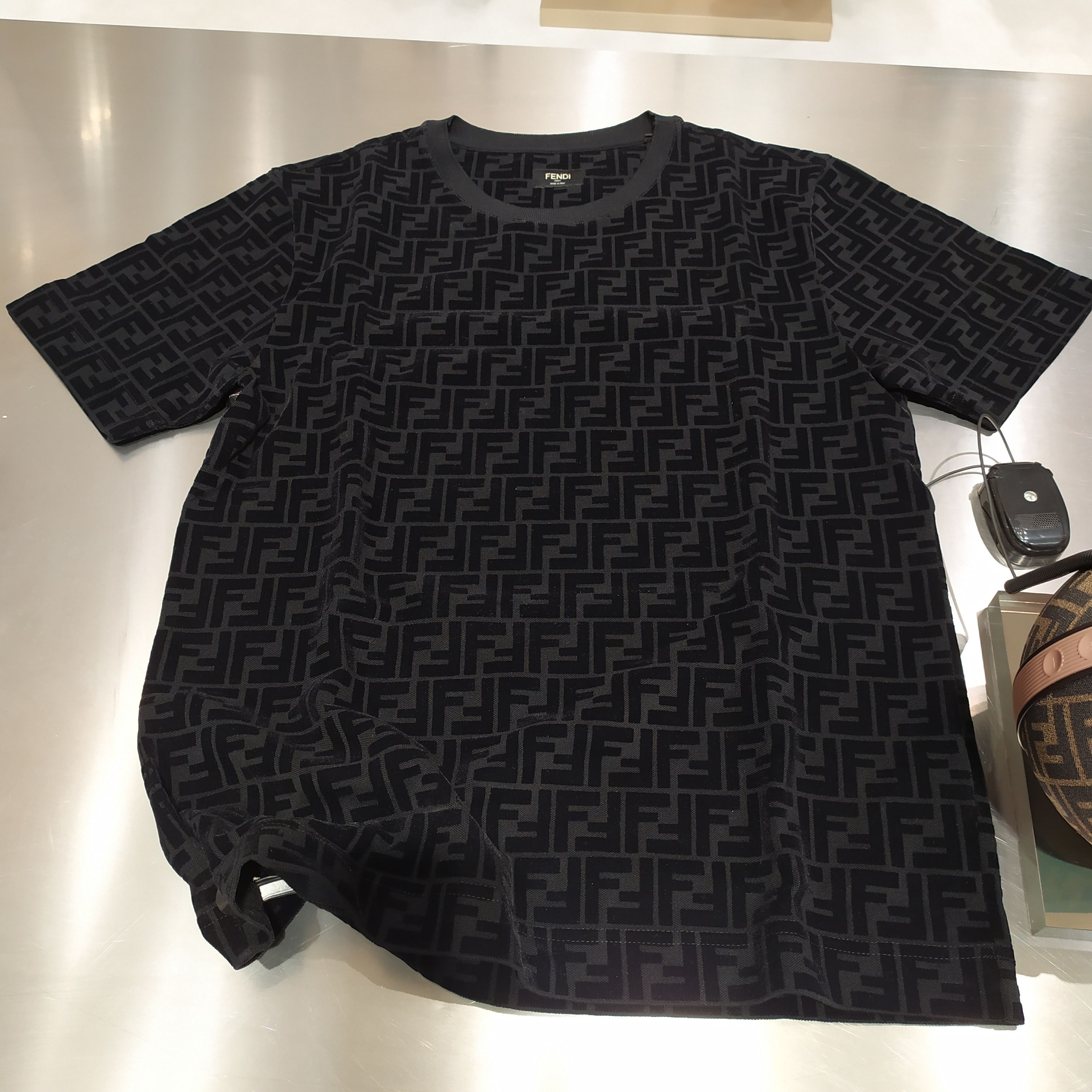 T-Shirt Cotton Black | Fendi