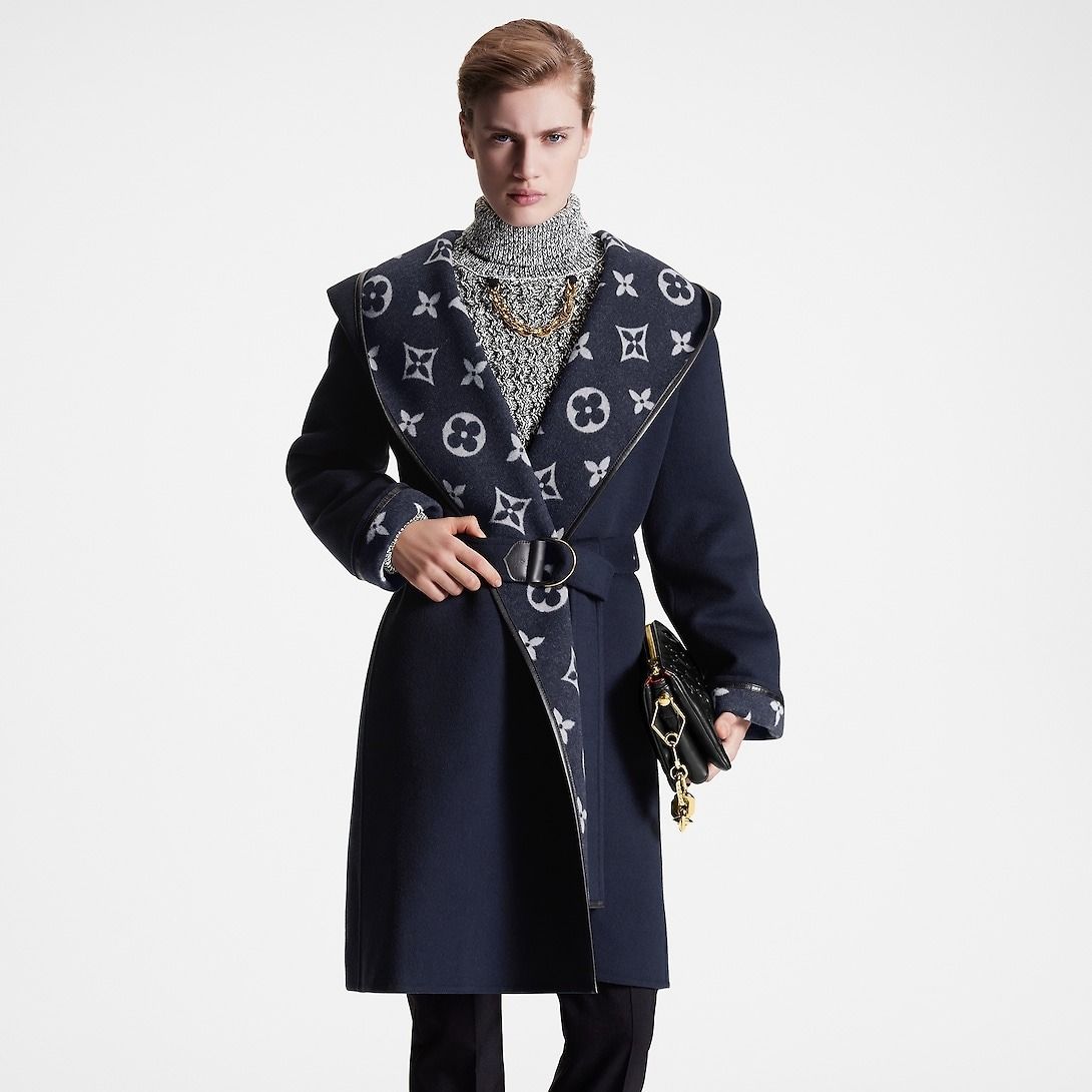 Louis Vuitton | Signature Hooded Wrap Coat 1ABQOF (Louis