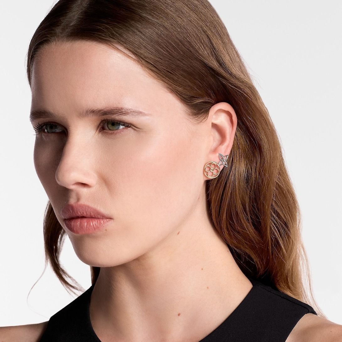 Louis Vuitton]☆LV Lace Earrings ピアス LV レース 3点セット