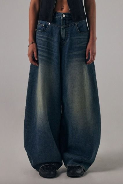 【一部予約！】 TREEMINGBIRD]☆ Front (TREEMINGBIRD Pants(2色) Denim Yoke パンツ
