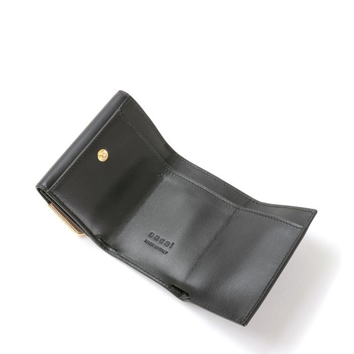 sacai 国内買付 Corner Metal Trifold Wallet (sacai/折りたたみ