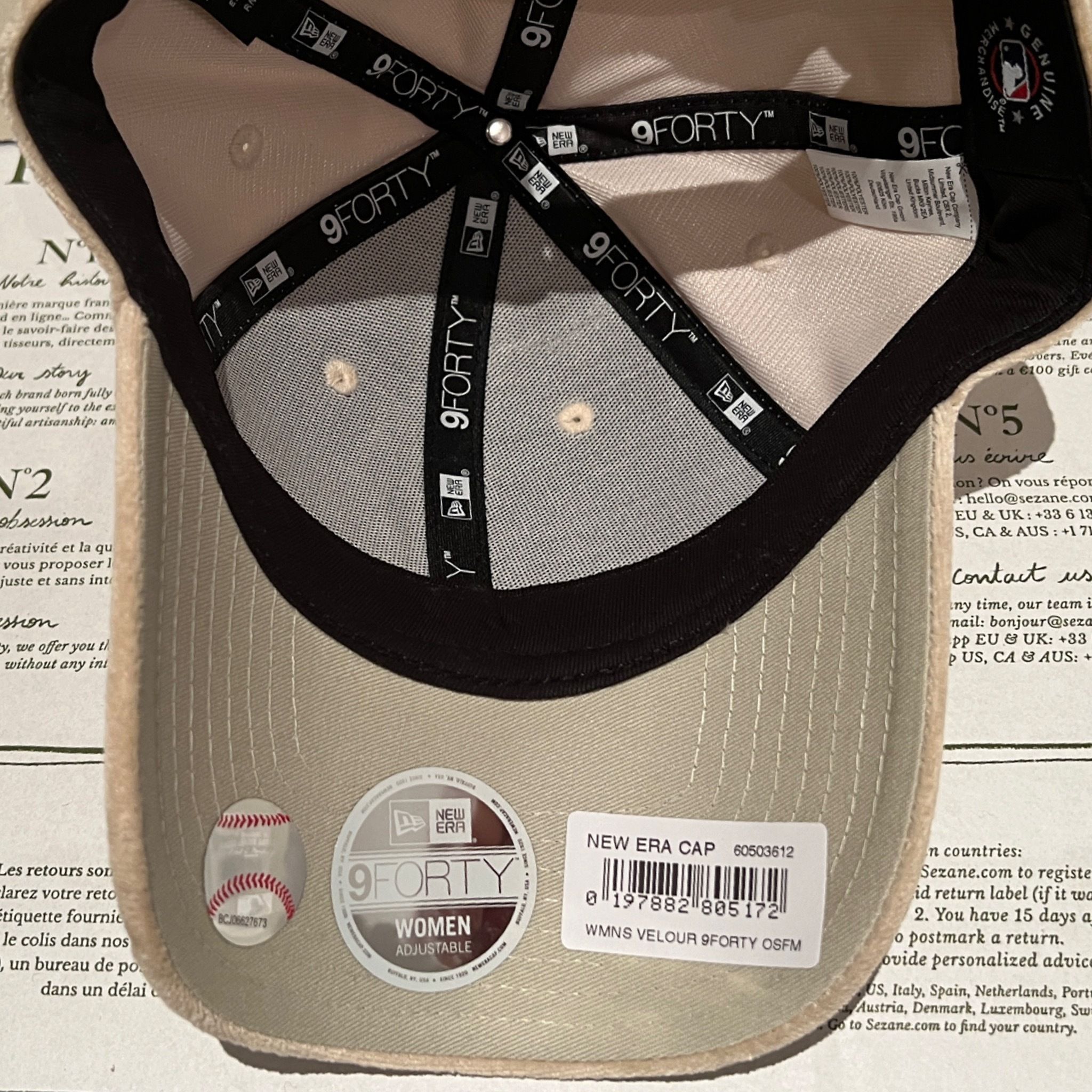 関税込☆New Era☆9Forty MLB ベロア キャップ (New Era