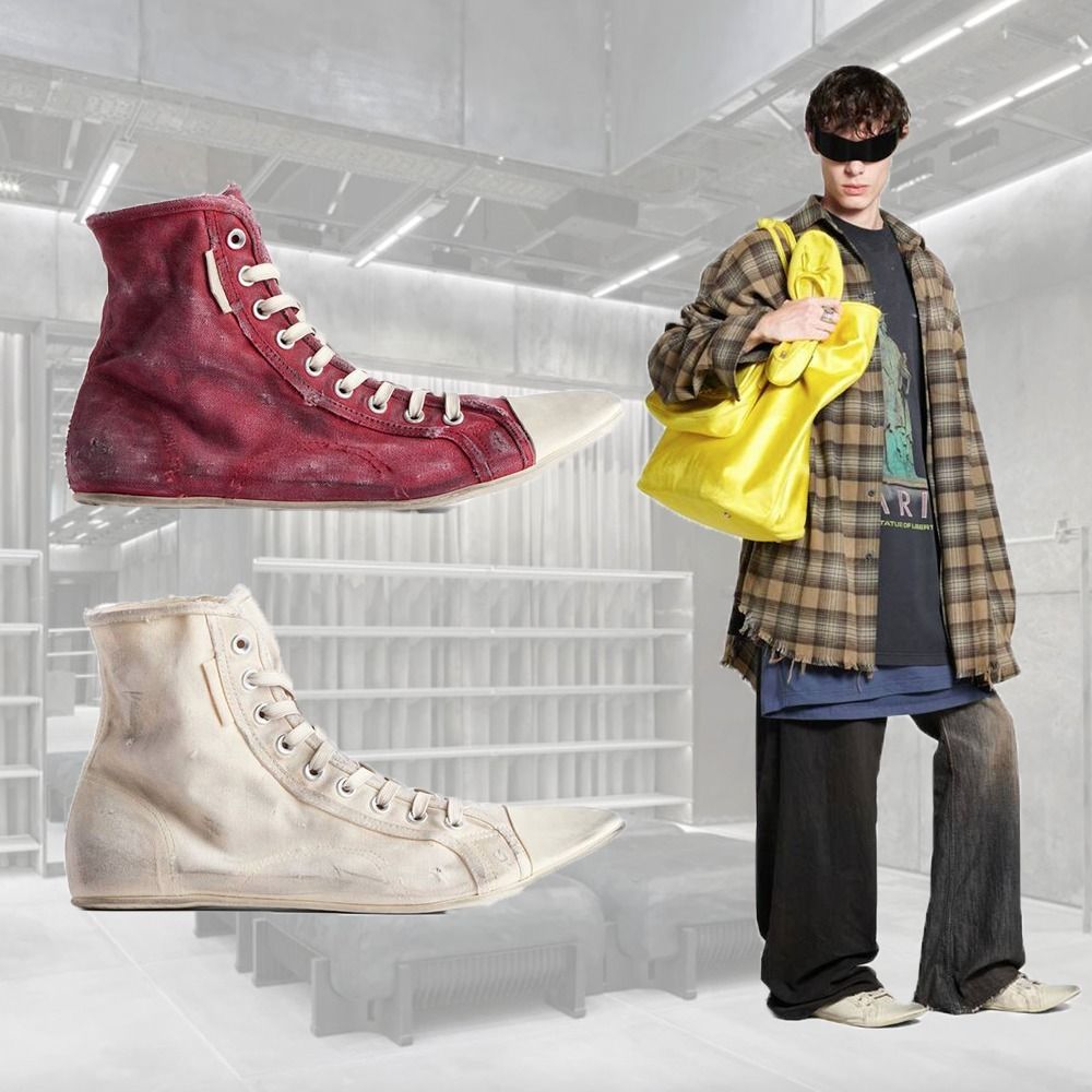 BALENCIAGA パリ ウルトラフラット ハイトップ スニーカー 2色