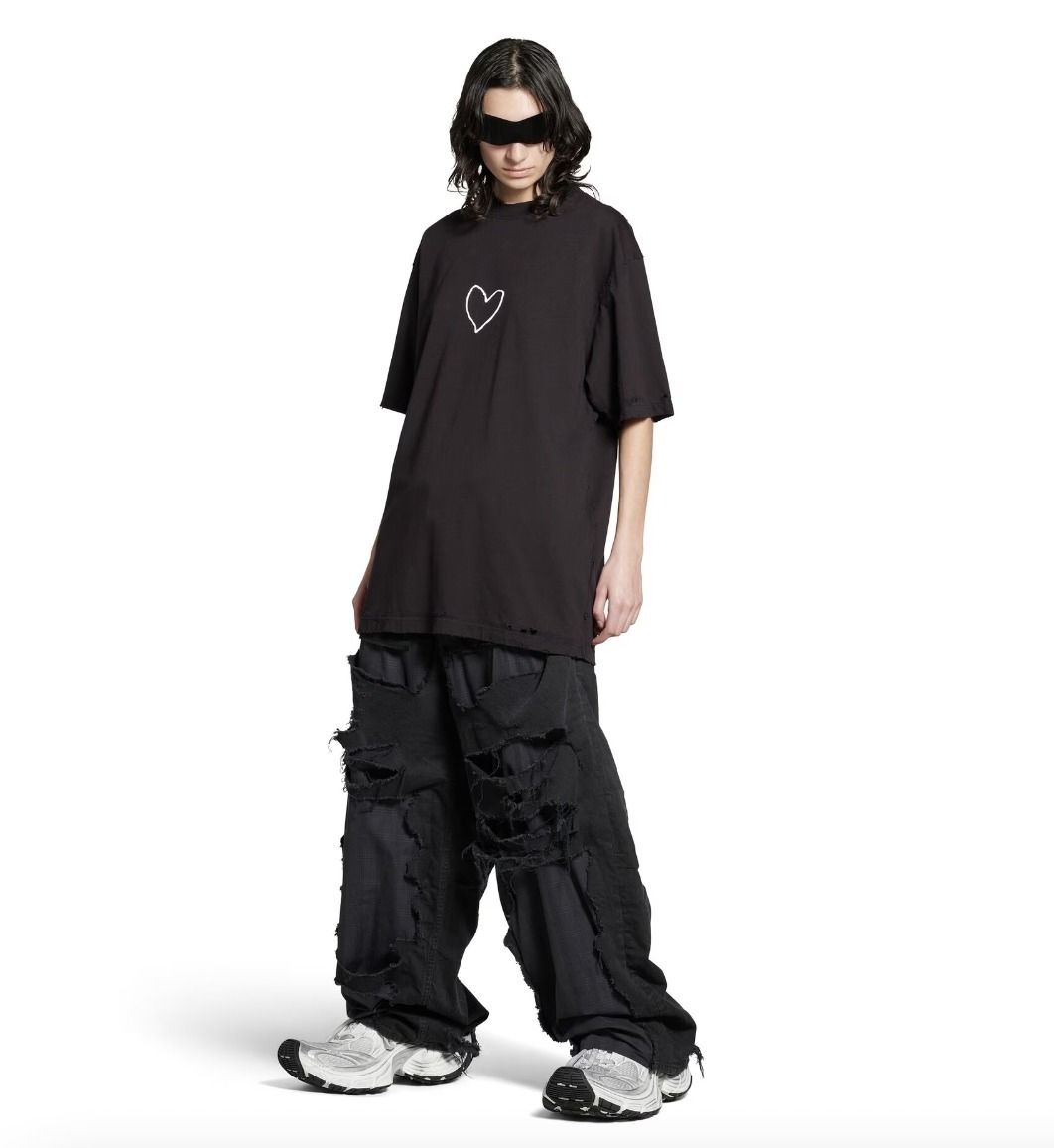 BALENCIAGA ラージフィットロゴヴィンテージTシャツ 長袖 Amazon | (バレンシアガ)BALENCIAGALARGE FIT ラージフィット