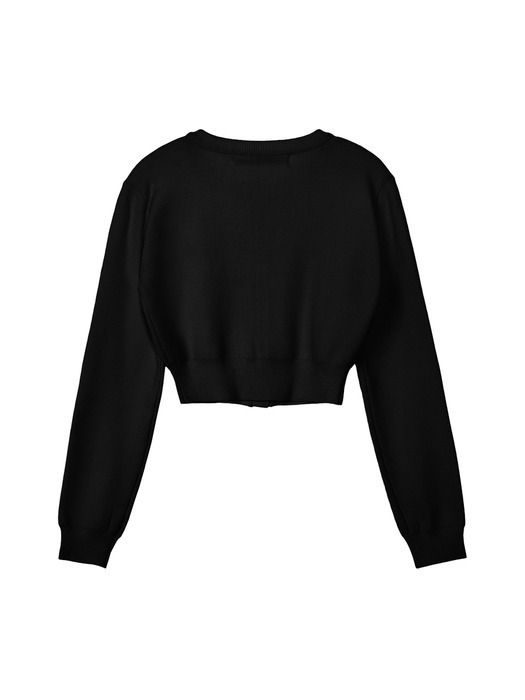 アウターその他 Rest & Recreation RR CROP KNIT CARDIGAN BLACK レスト アンド レクリエーション RR CROP KNIT CARDIGAN