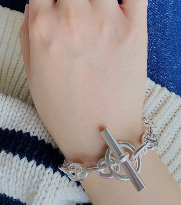 【お洒落で大人気♪】HERMES シェーヌダンクル ブレスレット GM ◇大人気モデル◇HERMES シェーヌダンクル ブレスレット GM