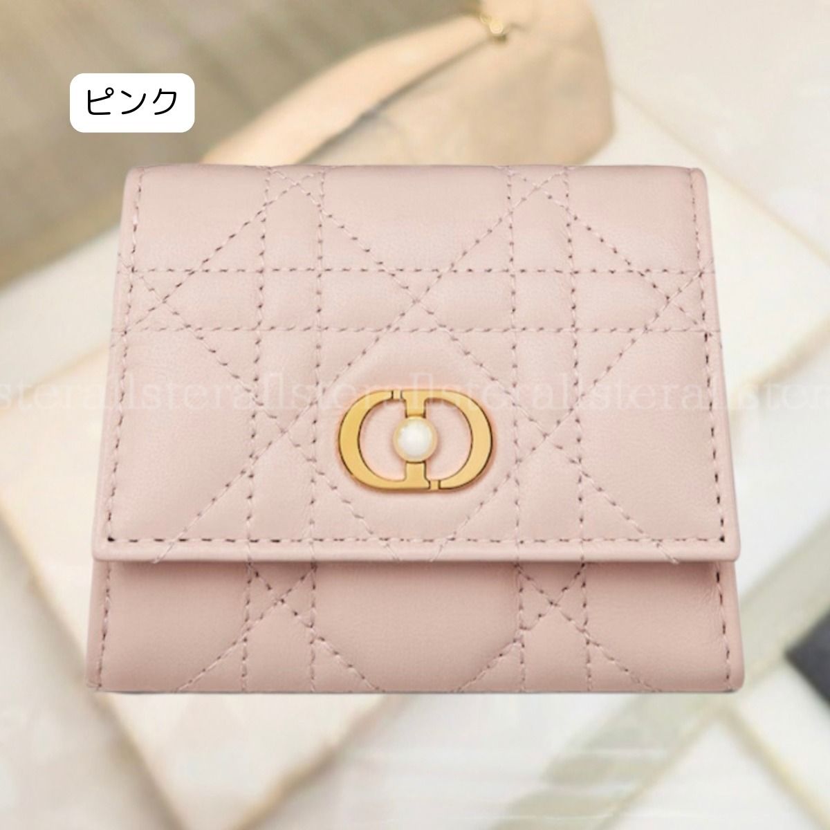 【DIOR】ディオール カナージュ Hibiscus 3つ折り ミニ財布 DIOR】ディオール カナージュ Hibiscus 3つ折り ミニ財布 (Dior