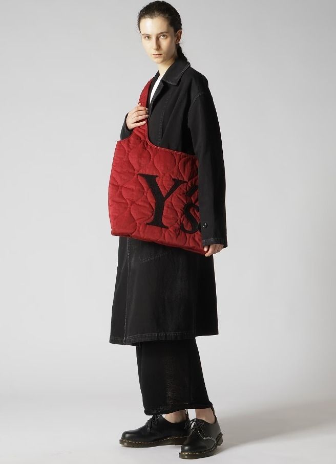 Y's/Yohji Yamamoto ] Y'sロゴキルトトートバッグ☆国内直営店