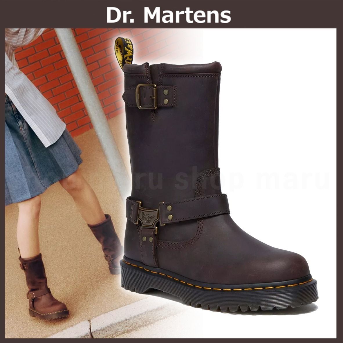 Dr. Martens Averil Seirene マーチン　ブーツ セール】《Dr.Martens》SINCLAIR HI TWIST 10 ホール ブーツ