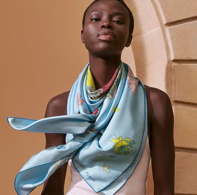 【コーデのアクセントに♪】エルメス★スカーフ コーデのアクセント☆】エルメス HERMES スカーフ (HERMES
