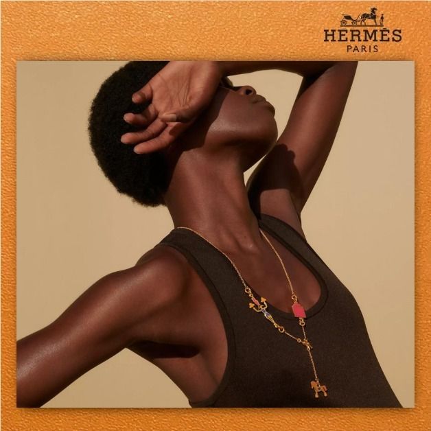 【可愛い☆贈り物に】HERMES シュヴァルネックレス 遊び心のあるアクセント☆》HERMES ネックレス シュヴァル