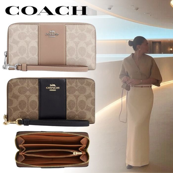すぐ届く！COACH ロング ジップ アラウンド ウォレット 長財布 すぐ届く*COACH*コーチ*ロング ジップ アラウンド ウォレット