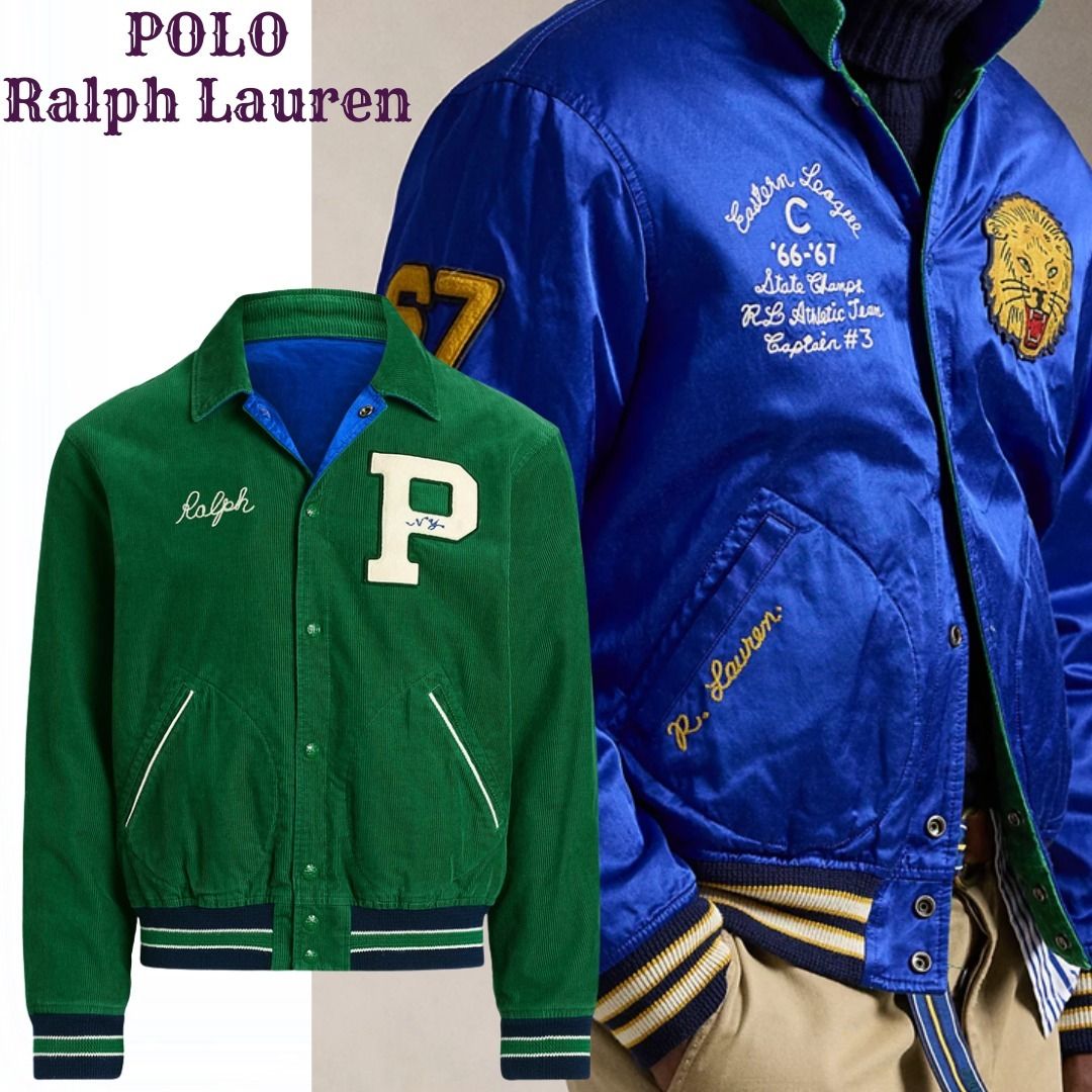 独特な 【送料無料】 NEW【Polo Ralph ジャケット Lauren】アウター☆リバーシブル ジャケット・ブルゾン
