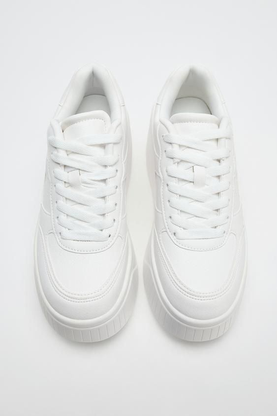 ZARA】フラットフォームスニーカー (ZARA/スニーカー) 110229520