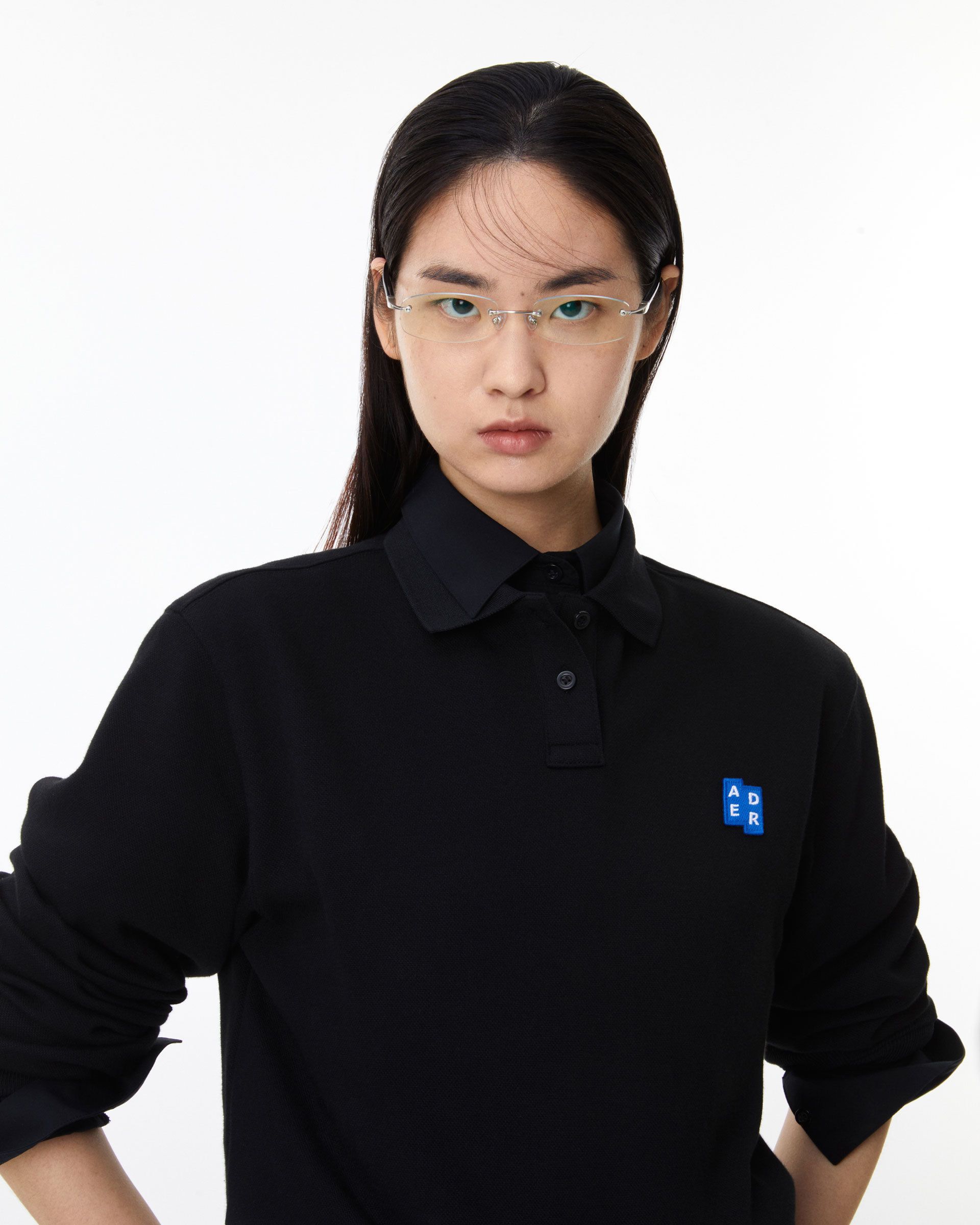 ADERERROR】Sig; TRS Tag LS polo t-shirt 04 / 追跡付