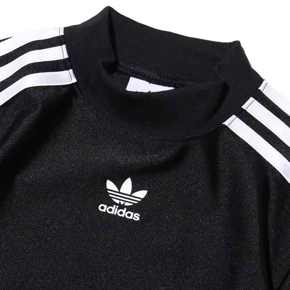 アディダス ロンT スリーストライプス クロップド 長袖 Tシャツ