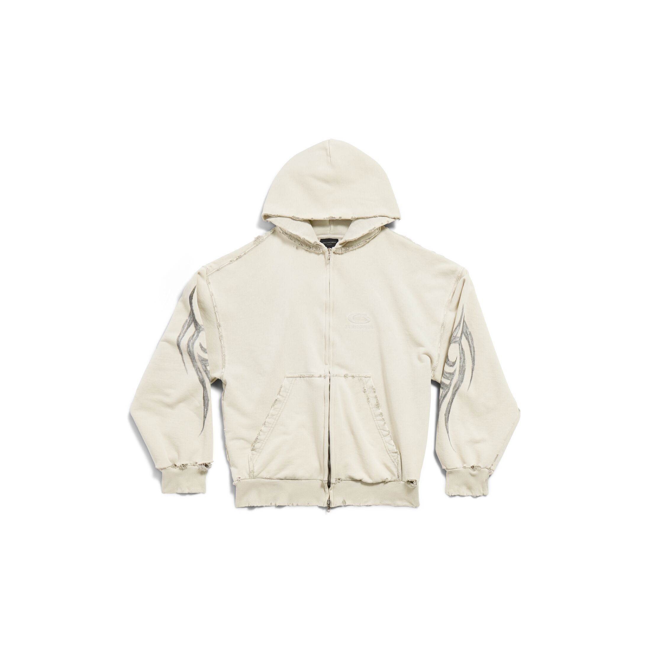 入手困難 BALENCIAGA 24-25AW Y2K ジップアップ パーカー balenciaga】Y2k ジップアップ Hoodie レギュラーフィット