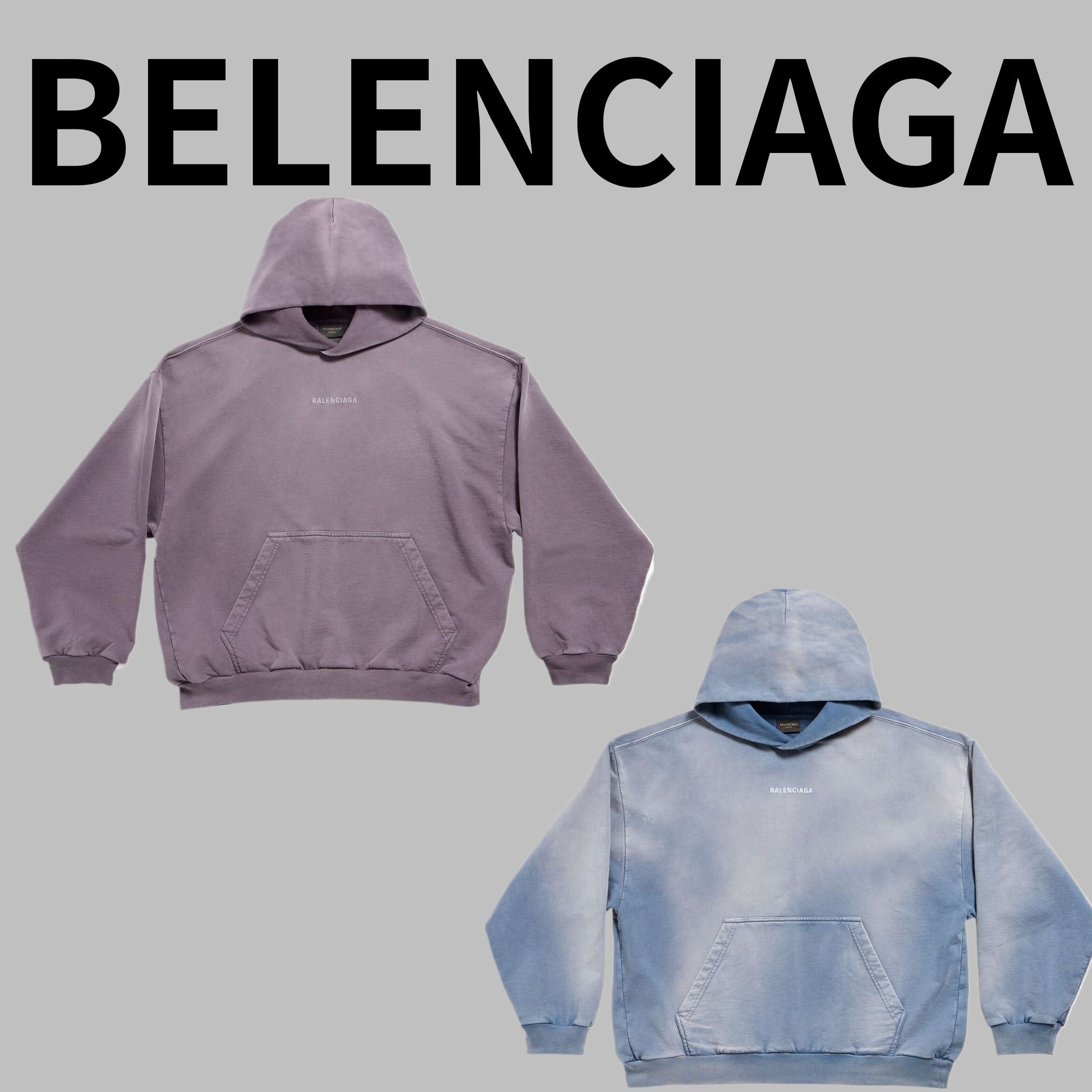 balenciaga】New Balenciaga Back Hoodie ミディアムフィット