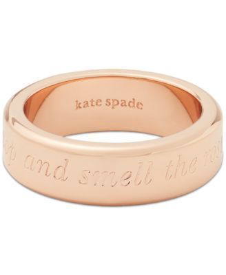 Kate Spade ロゴ 刻印入り イディオムリング 指輪 3カラー Kate Spade ロゴ 刻印入り イディオムリング 指輪 3カラー (kate