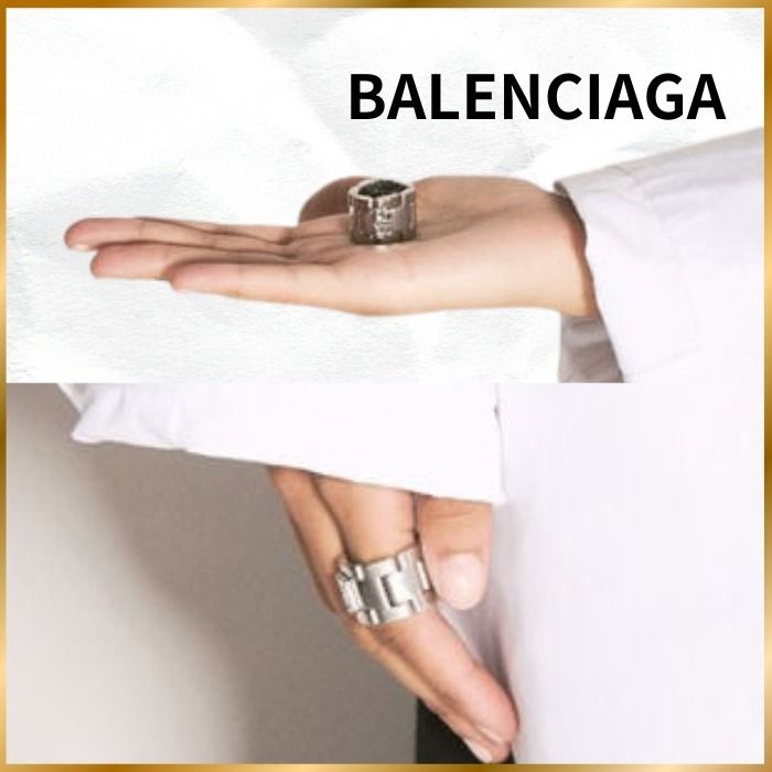 関税込【BALENCIAGA】 SOLID 2.0 RING Gold (BALENCIAGA/指輪