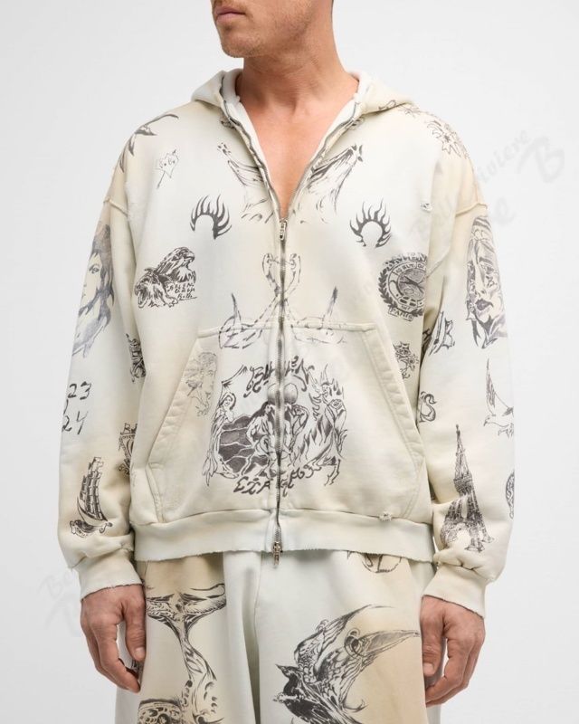 24PF new/BALENCIAGA ヘビーフリースパーカー Hoodie White